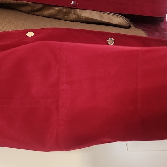 Gallery Burgundy Trench-Style Jacket for Women – Size M/P - Picture 5 of 16